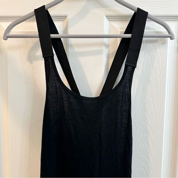 Urban Outfitters Silence + Noise Plain Black Cross Back Pinafore Mini Dress sz S - Picture 3 of 9